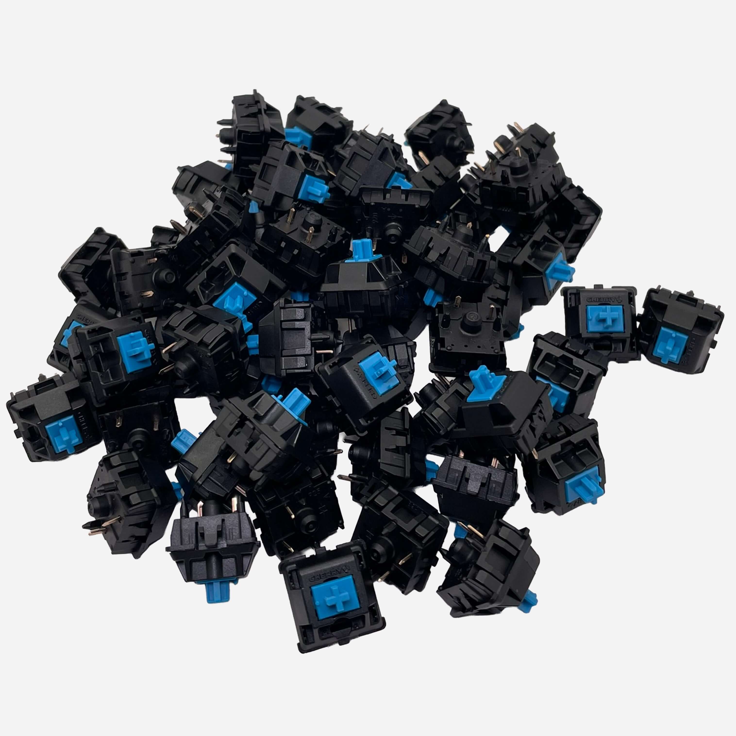Cherry MX2A Blue clicky switches pile for mechanical keyboards